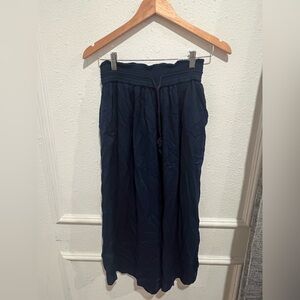 Wilfred Midnight Blue Textured Pants
